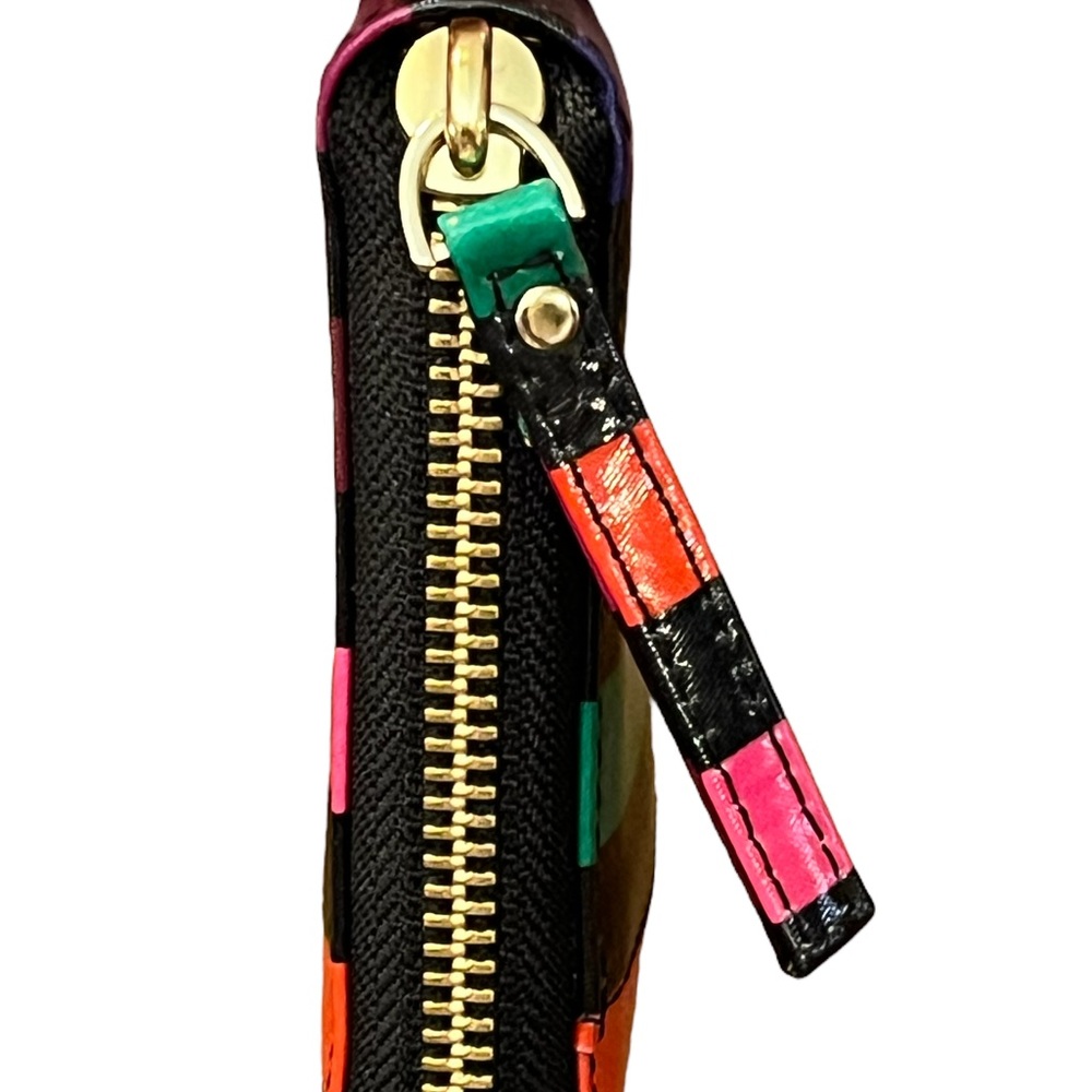 Kate Spade Neda Daycation Multi Party Stripe Zip Around Wallet - Picture 4 of 11